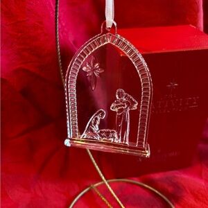 Waterford Crystal Nativity Holy Family First Edition Ornament